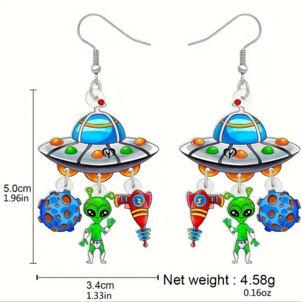 Hand crafted dangle earrings - Picture 8 of 8